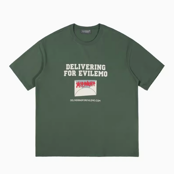 DELIVERRINGプリントTシャツ /olliesnap